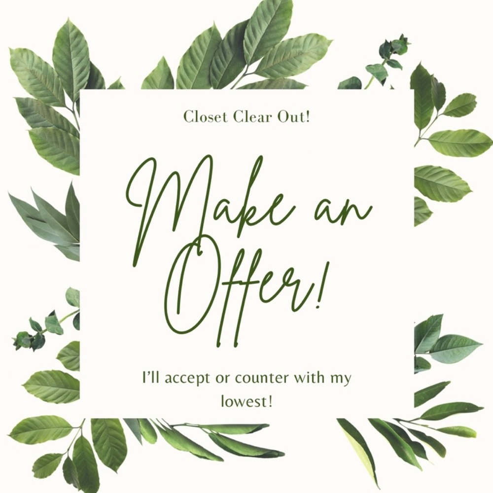 Make me an offer! I will accept or counter with my lowest offer!
